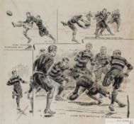Stephen T. Dadd, Stade Francais rugby engraving,