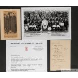 Display of Arsenal F.C. memorabilia