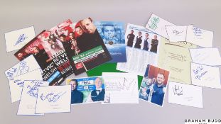 A large number of snooker programmes, tickets, pictures and promotional material