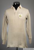 Sam Walker No.15 Ireland v. Wales International match worn shirt, 1936