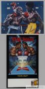 Sugar Ray Leonard v. Thomas Hearns II fight poster, 12th June 1989