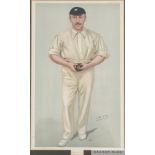 Five cricketing prints,