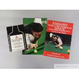 A programme from the first ever World Snooker finals at the Crucible Theatre