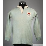 K. M. Ramsay sky blue No.9 New South Wales v. South Africa match worn rugby shirt