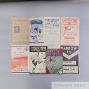 Collection of fourteen various match programmes 1940s-50s