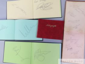 Six cricket autograph books