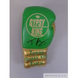 Tyson Fury autographed boxing glove