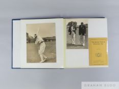 Personal cricket album belonging to Bill Pertwee MBE,