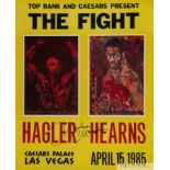 Marvin Hagler v. Thomas Hearns fight poster, 15th April 1985