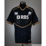 James Hamilton signed navy & gold Scotland no.5 shirt v South Africa, 15th June 2013