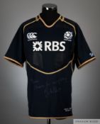 James Hamilton signed navy & gold Scotland no.5 shirt v South Africa, 15th June 2013