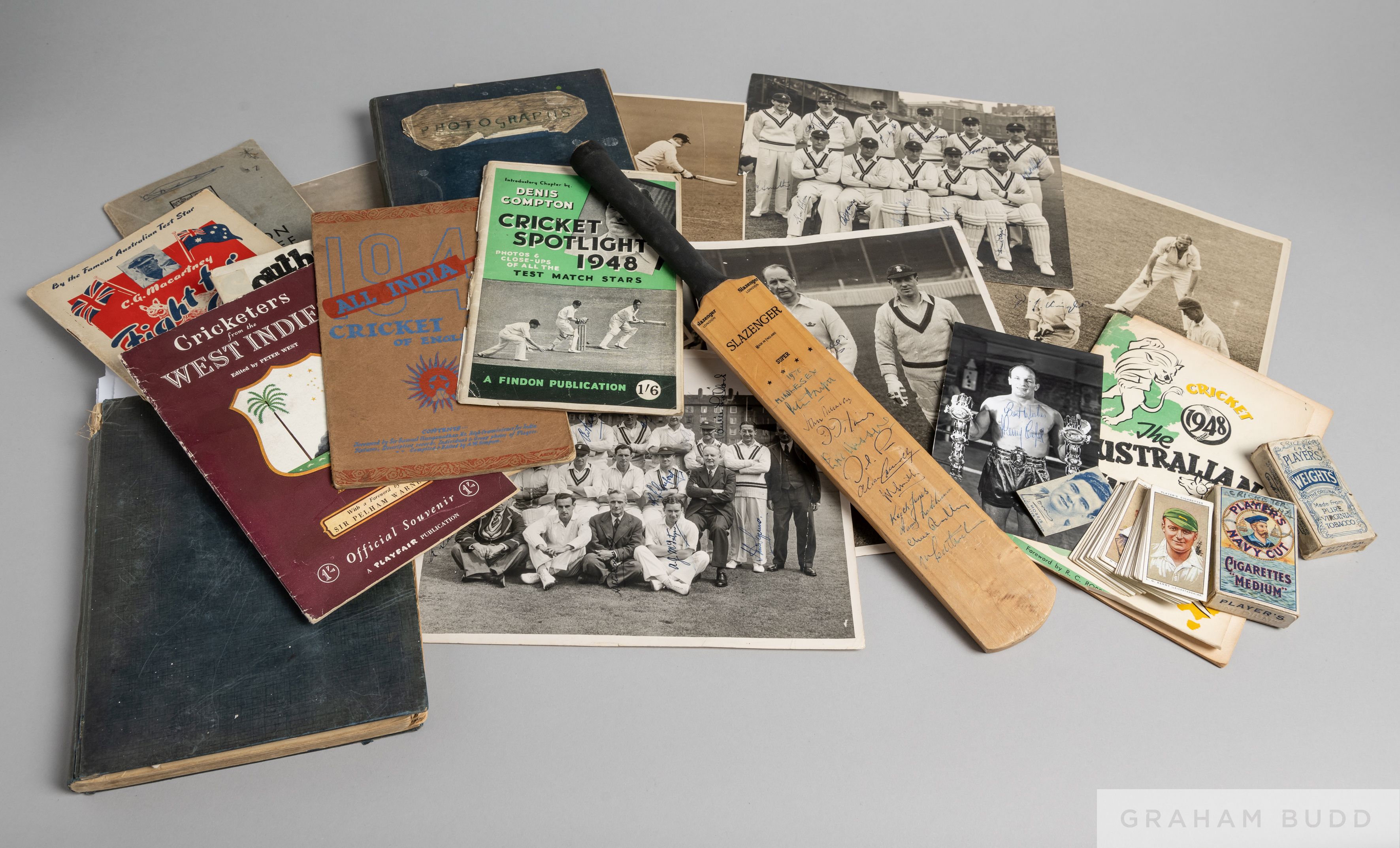 An extensive collection of cricket autographs