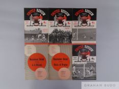Complete run of Manchester United home league match programmes 1957-58