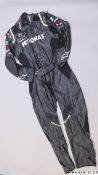 Black Mercedes pit crew suit by Alpinestars