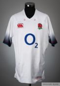 Mako Vunipola white and navy England no.1 Six Nations shirt v Wales, Twickenham, 10th February 2018