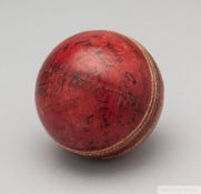 Stewart Surridge 5 1/2 oz autographed cricket ball, 1911-12