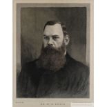 A large framed original picture of WG Grace taken from the Men of the Day magazine