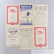 Burnley v. Arsenal match programme, 27th September 1947