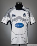 James Hamilton white & navy Scotland no.5 shirt v New Zealand, at Murrayfield, 8th November 2008