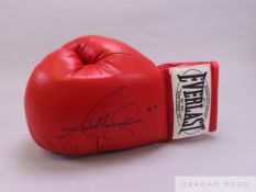An Anthony Joshua autographed Everlast boxing glove