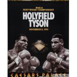 Mike Tyson v. Evander Holyfield fight poster, 8th November 1991