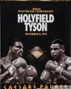 Mike Tyson v. Evander Holyfield fight poster, 8th November 1991