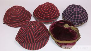 An early Rugby school cap awarded to W. Parkin, 1882