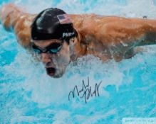 Michael Phelps autographed photograph