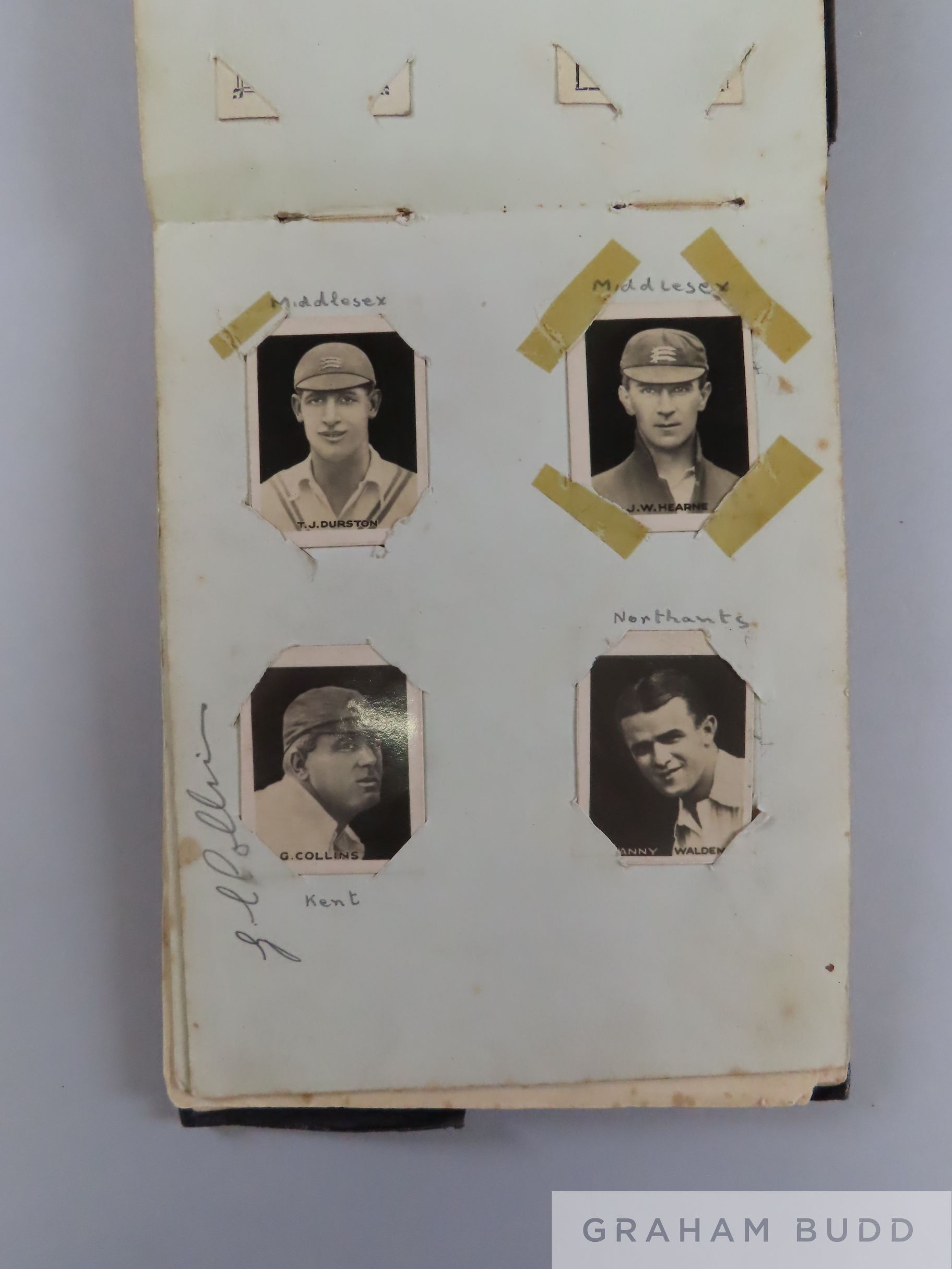 An album of cricket autographs, circa 1920s including Jack Hobbs - Image 3 of 5
