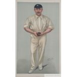 A group of three Vanity Fair cricket prints,