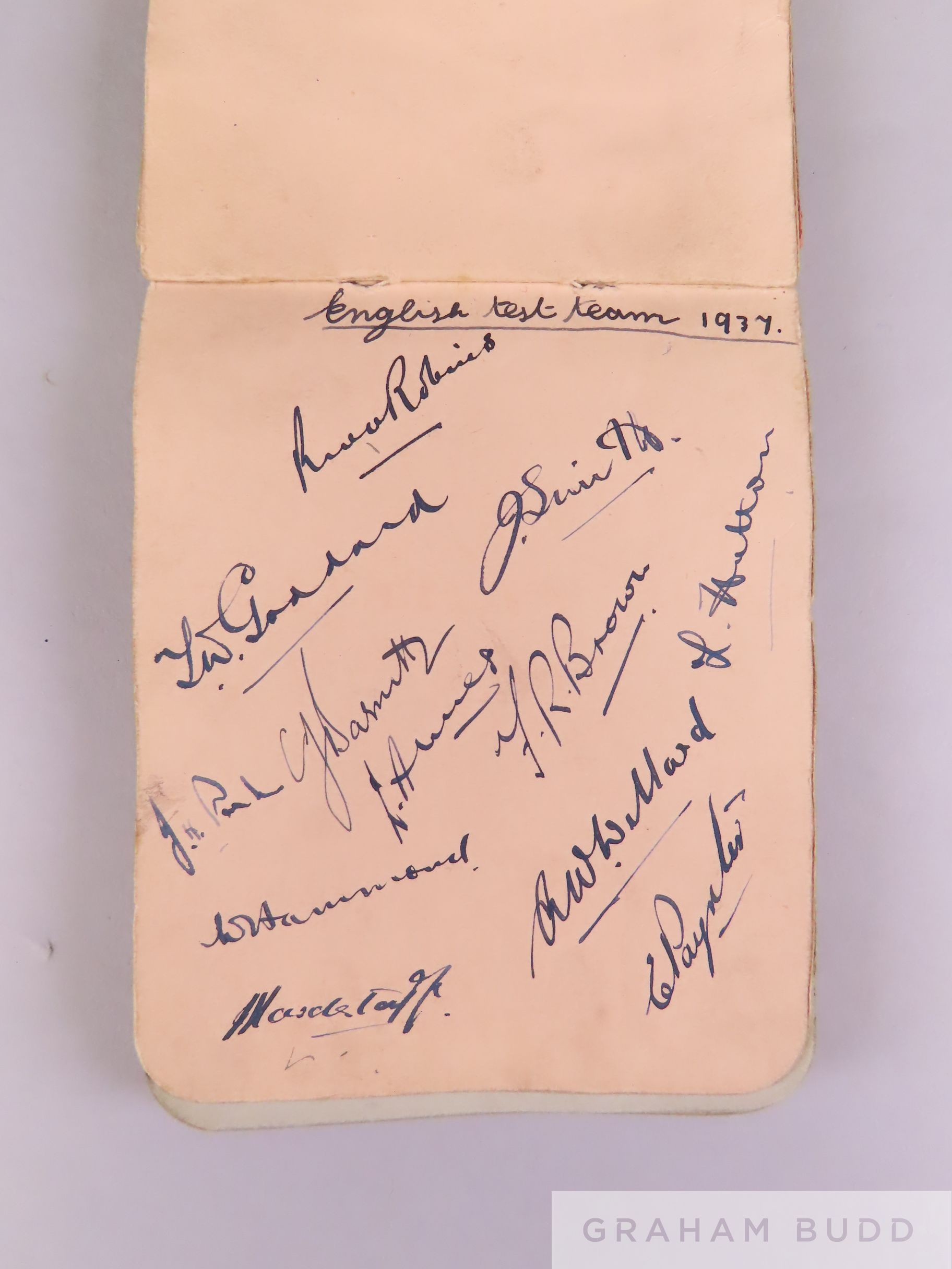 An album of cricket team autographs from 1937-38 - Image 3 of 4