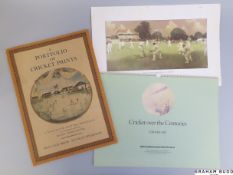 A portfolio of cricket prints with an introduction and notes by Irving Rosenwater,