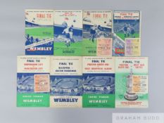 A run of F.A.Cup final match programmes from 1949 to 1970