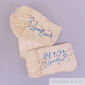 Hand wraps used by Lennox Lewis in his WBC Heavyweight Title defence bout v Andrew Golota