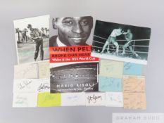 Substantial collection of mixed sporting autographs,