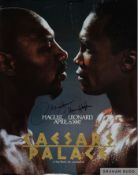 Marvin Hagler v. Sugar Ray Leonard fight poster, 6th April 1987