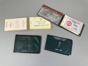 Collection of Manchester United League match ticket books from 1981/82 to 2005/06 seasons