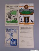Four Manchester United away match programmes 1949-50