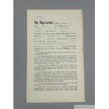 Manchester United Player's Contract for the Busby Babe Geoff Bent