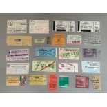 Nice collection of twenty-four Manchester United away European ticket stubs