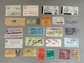 Nice collection of twenty-four Manchester United away European ticket stubs