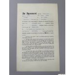 Manchester United Player's Contract for Edie Lewis