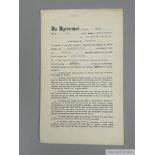 Manchester United Player's Contract for Gordon Clayton