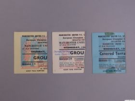 Two Manchester United home European Cup tickets, 1958