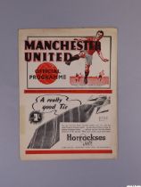 Manchester United v. Everton, home league match programme, 29th March 1939