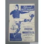 Everton v. Manchester United home league match programme, 16th November 1946