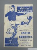 Everton v. Manchester United home league match programme, 16th November 1946