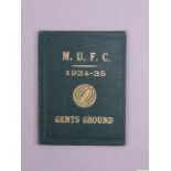 Manchester United season ticket for season 1934-35