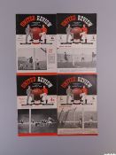 Four Manchester United F.A.Cup match programmes