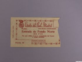 Real Madrid v Manchester United European Cup semi-final (1st Leg) match ticket, 11th April 1957